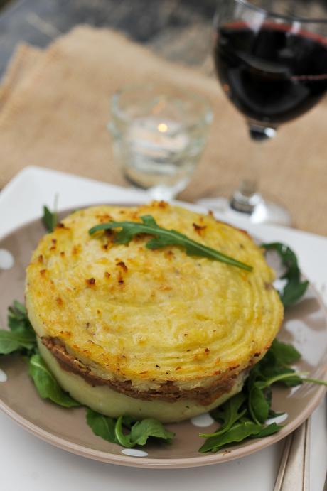 Hachis parmentier avec la pomme de terre Pompadour