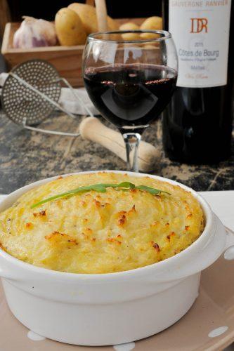 Hachis parmentier avec la pomme de terre Pompadour