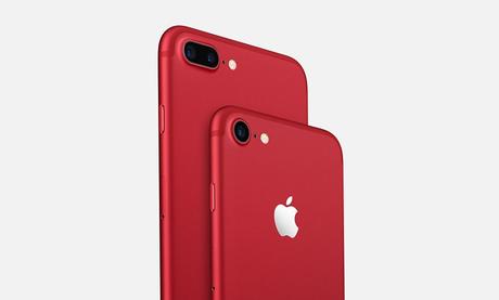 Apple lance un iPhone 7 & un iPhone 7 Plus rouge (PRODUCT)RED