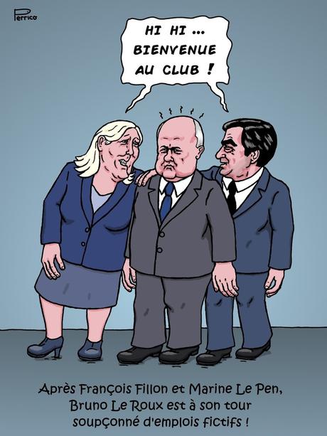 Bruno Le Roux, Marine Le Pen, François Fillon, même combat !