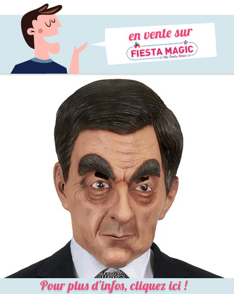 Masque Francois Fillon en latex