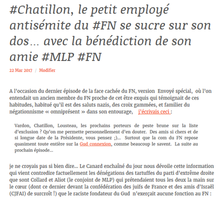 #Gud #Chatillon : MLP avoue son crime… #PesteBrune