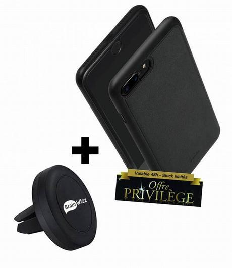 Offre privilège : Pack Coque et support voiture aimanté pour iPhone 7