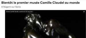 Musée Camille CLAUDEL à Nogent sur seine  le 26 Mars 2017