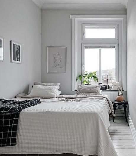 chambre blanche minimalisme scandinave