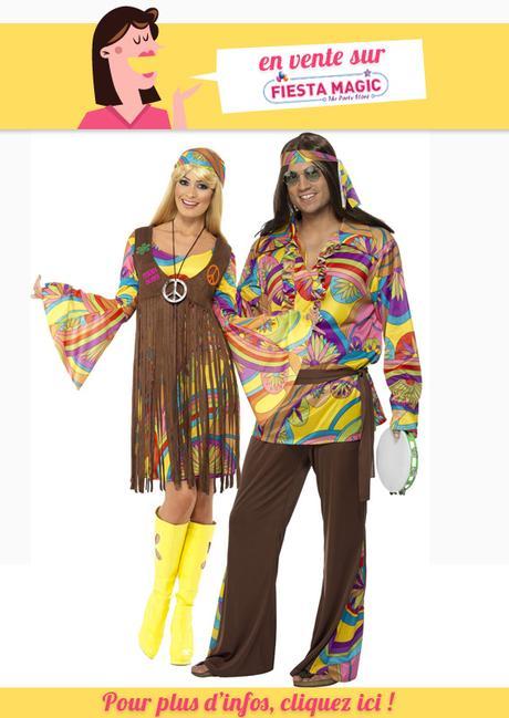 Deguisement couple Hippie