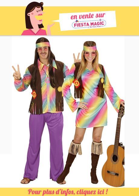 Deguisement couple Hippie