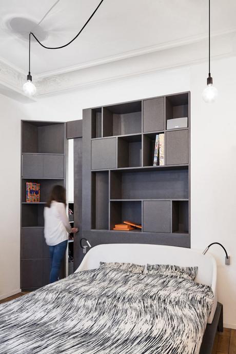 Un appartement parisien rythmé par un grand module géométrique