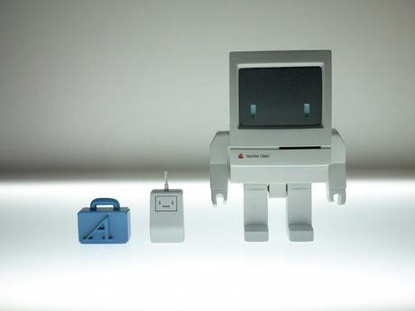 Ce petit robot en forme de Macintosh