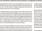 Nigéria littéraire entre frustration admiration francophone