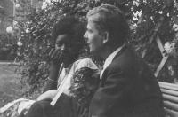 Louis-François Delisse et Gambo en juillet 1965 photo de Jacky Dodin  sans bordure