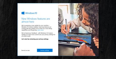 Windows 10 pourra accueillir la MAJ Creators Update dès la semaine prochaine