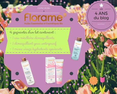 🌿4 ans du blog 🌿  FLORAME, la marque de cosmétiques bio pleine de charme(s).
