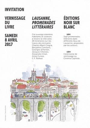 Lausanne, promenades littéraires, d'Isabelle Falconnier, Daniel Maggetti et Stéphane Pétermann
