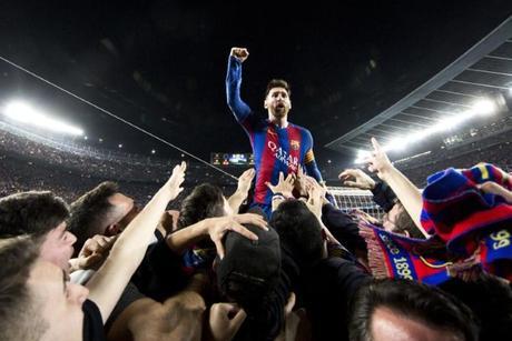 Cette photo de la remontada immortalisée par Lionel Messi !