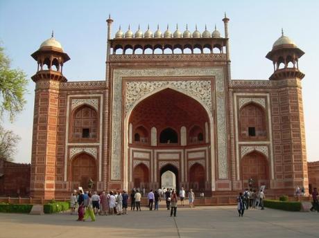 Porte d'entrée pour le Taj Mahal
