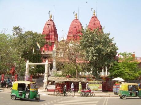 Delhi temple et tuktuk