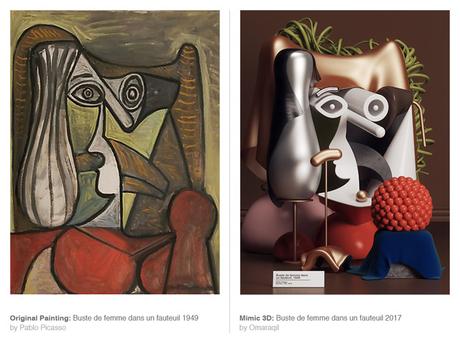 Les tableaux de Picasso récréés en 3D