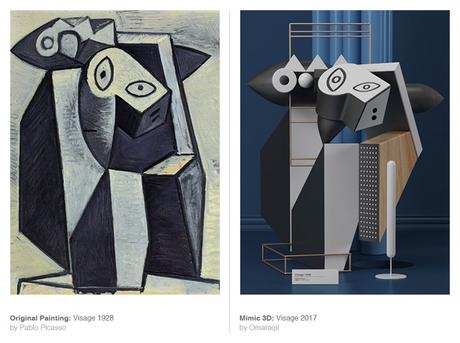 Les tableaux de Picasso récréés en 3D
