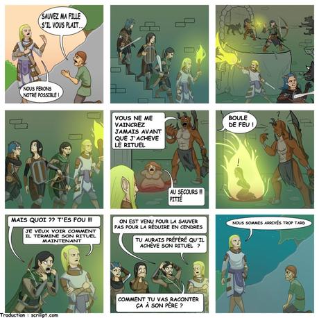 Sauvez ma fille, s’il vous plait c’est un PNJ !