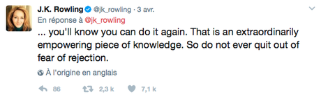 Quand JK Rowling soutient les auteurs débutants