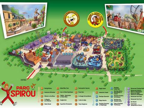 Le parc d’attractions Spirou ouvrira en juin 2018