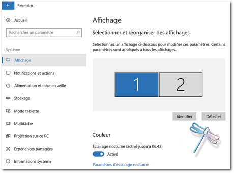 Windows 10 Creator Update propose une option éclairage nocturne
