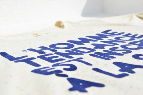 T-shirt L'Homme Tendance collection capsule: flocage velours