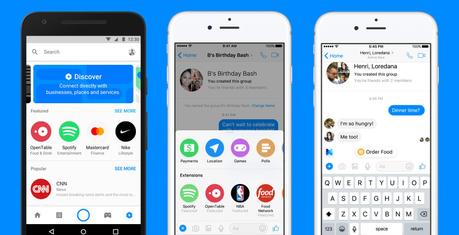 Messenger accueille des extensions et un répertoire d’entreprises