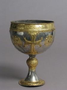 The Attarouthi Treasure - Chalice 7th century,Byzantine Made in Attarouthi,Syria silver and gilt