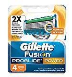 Gillette Fusion ProGlide - Power - Lames de Rasoir pour Homme - Pack de 4