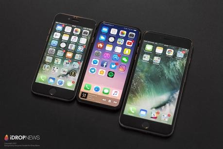 iPhone 8 : nouveau concept borderless avec Touch ID sous l’écran