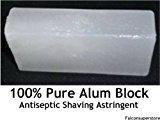 Bloc pierre d'alun naturelle après-rasage antiseptique astringent 100g X2