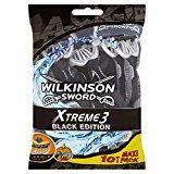 Wilkinson - Xtreme 3 Black Edition - Rasoirs jetables masculins - Pack de 10