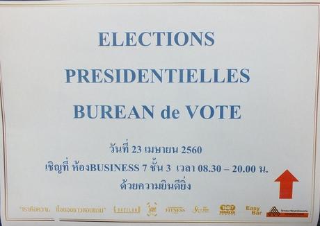 Thaïlande, Udonthani. 23 avril 2017: Election présidentielle