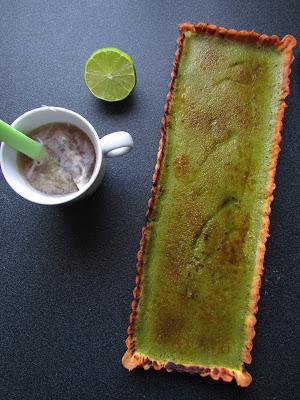Tarte à la crème brûlée au thé Matcha. [Foodista #29]