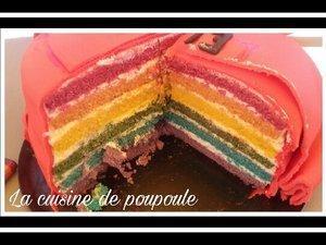 Gâteau Ninjago (rainbow cake) au Kitchenaid