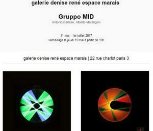 Galerie DENISE RENE (Marais)  exposition Gruppo MID  11 Mai au 1er Juillet 2017