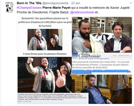 du lourd pedigree de l’insulteur homophobe et antisémite de Xavier Jugele #amalek