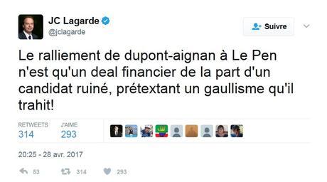 Dupont-Aignan, c'est quoi ça ? Les autres, ne dites rien !