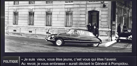 De Gaulle partant pour Baden Baden. Les Insoumis n'ont pas eu droit au petit mot gentil...