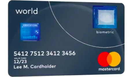 Carte biométrique Mastercard