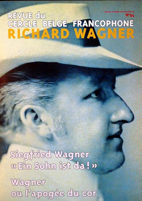 Siegfried Wagner en couverture de la Revue du Cercle belge francophone Richard Wagner