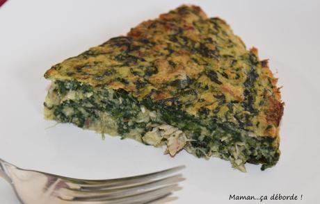 Gâteau d'épinard au maquereau