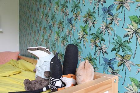 chambre enfant papier peint lit ikea déco