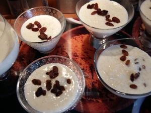 Riz au lait aux raisins et Rhum Cliquer sur les photographies pour les agrandir