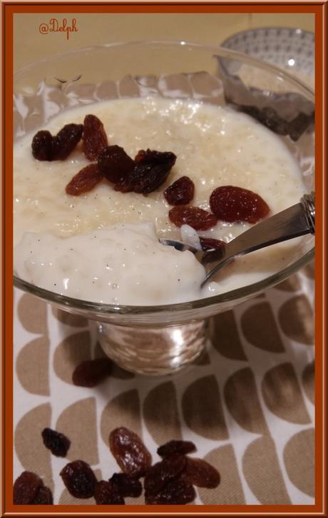 Riz au lait aux raisins et Rhum Riz au lait aux raisins et Rhum