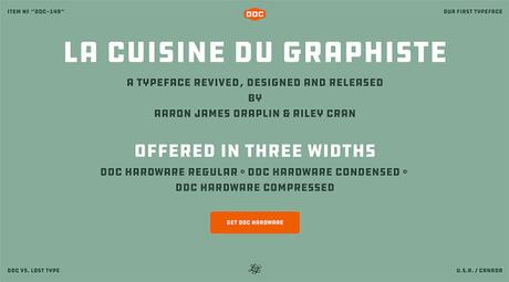 Le meilleur site promotionnel pour une typo ?