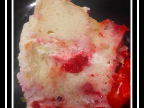 Angel cake aux fraises et framboises au thermomix ou sans 