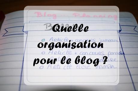 Quelle organisation pour le blog ?